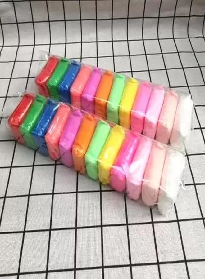 Eclet (Pack of 12) Air Dry Clay, Colorful Children Soft Clay, Creative Art Crafts, Gifts for Kids-Multi Color. Non-Toxic Modeling Magic Fluffy Foam Bouncing Clay Putty Kit for Kids with Tools .114 - Image 1